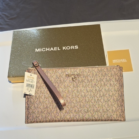 Michael Kors Glittering Gold Clutch